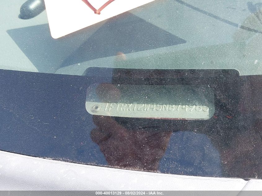 2005 Ford F-150 Stx/Xl/Xlt VIN: 1FTRX12W45NB74965 Lot: 40013129