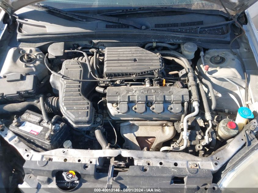 2003 Honda Civic Lx VIN: 2HGES16583H616474 Lot: 40013146