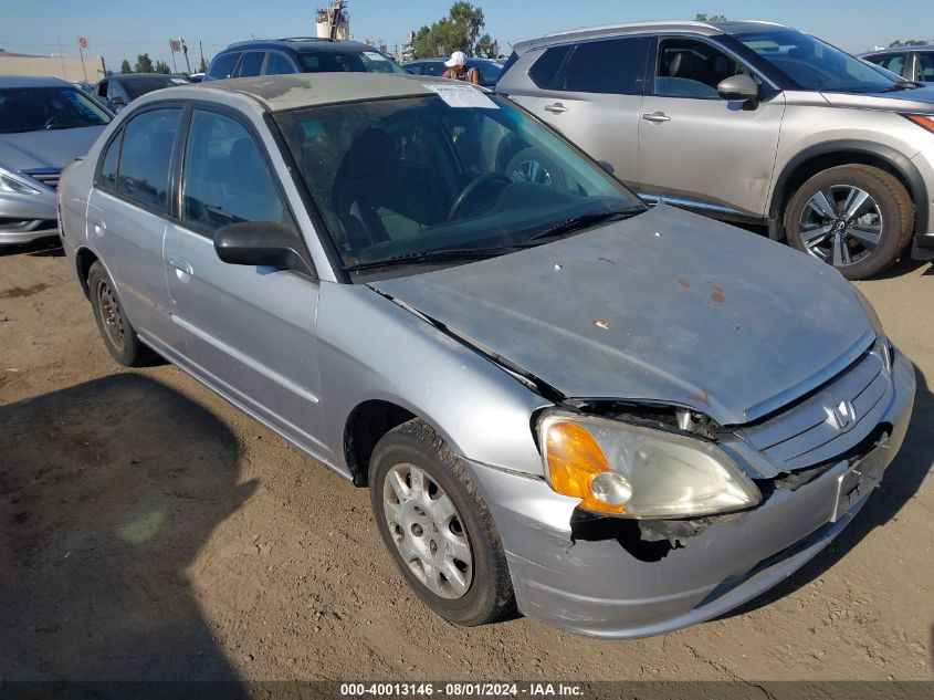 2003 Honda Civic Lx VIN: 2HGES16583H616474 Lot: 40013146