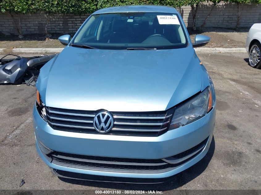 2012 Volkswagen Passat Se VIN: 1VWBP7A39CC034704 Lot: 40013180