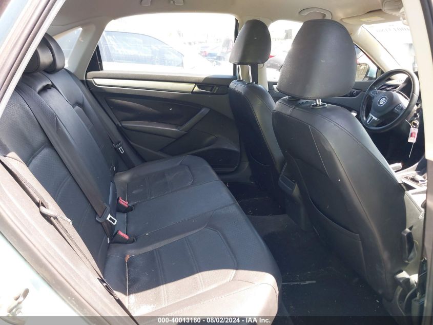 2012 Volkswagen Passat Se VIN: 1VWBP7A39CC034704 Lot: 40013180