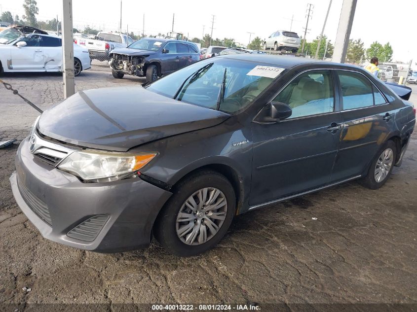 2012 Toyota Camry Hybrid Hybrid/Le/Xle VIN: 4T1BD1FK4CU039758 Lot: 40013222