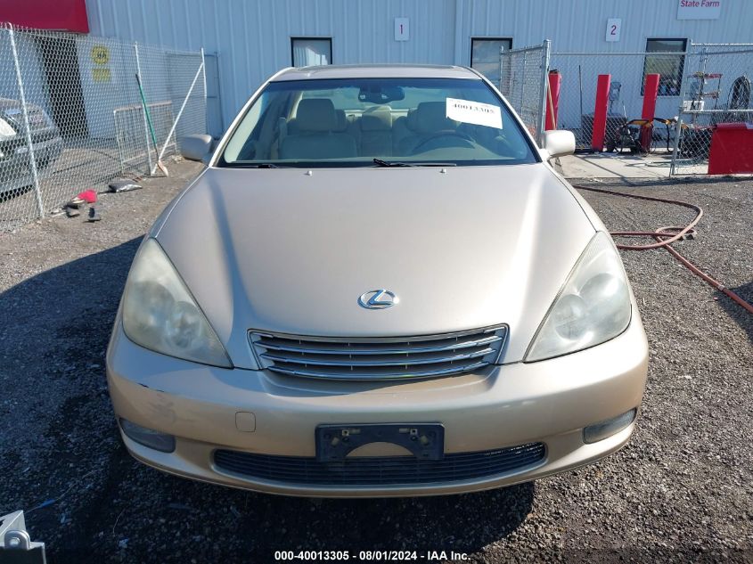 2003 Lexus Es 300 VIN: JTHBF30G635039350 Lot: 40013305