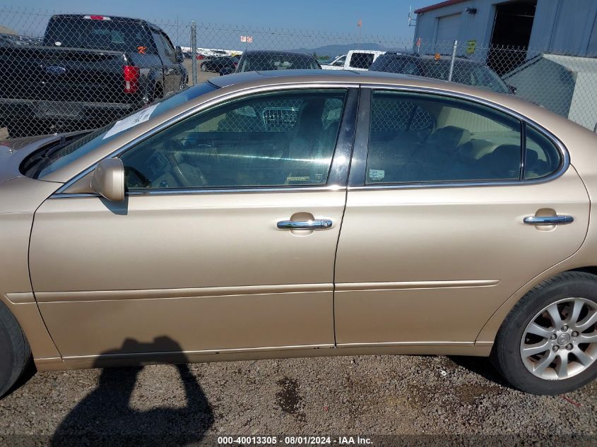 2003 Lexus Es 300 VIN: JTHBF30G635039350 Lot: 40013305