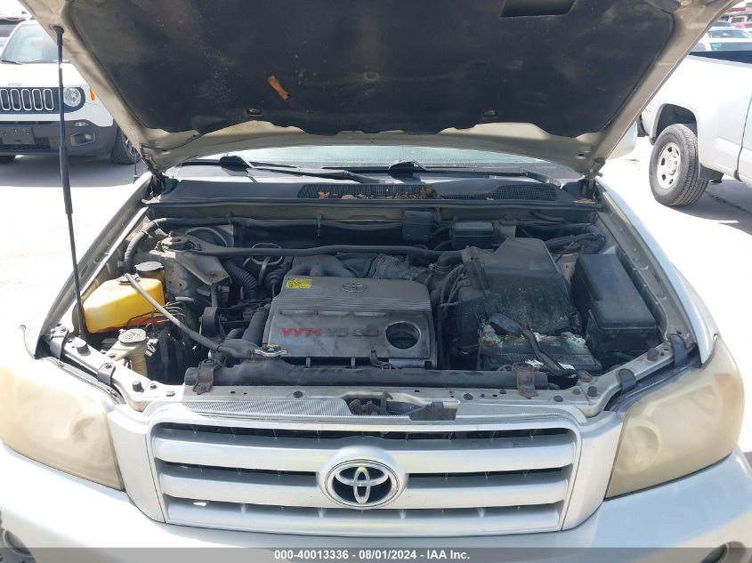 2006 Toyota Highlander V6 VIN: JTEEP21A460136558 Lot: 40013336