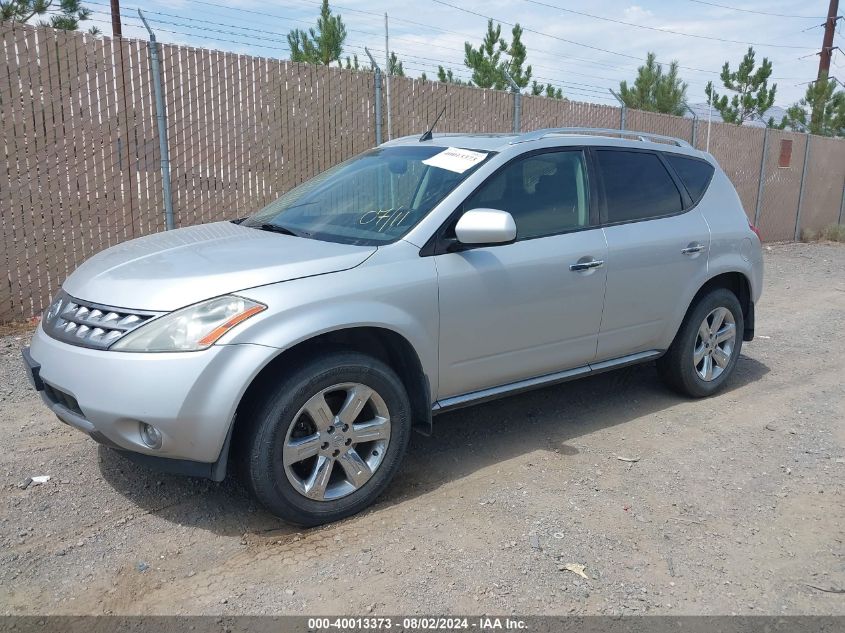 2006 Nissan Murano Se VIN: JN8AZ08W86W535137 Lot: 40013373