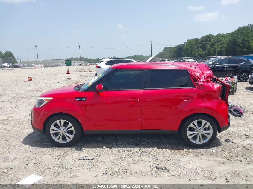 2016 Kia Soul + VIN: KNDJP3A55G7823343 Lot: 40013500