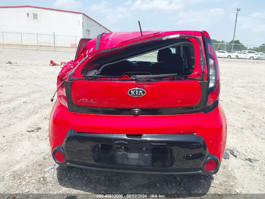 2016 Kia Soul + VIN: KNDJP3A55G7823343 Lot: 40013500