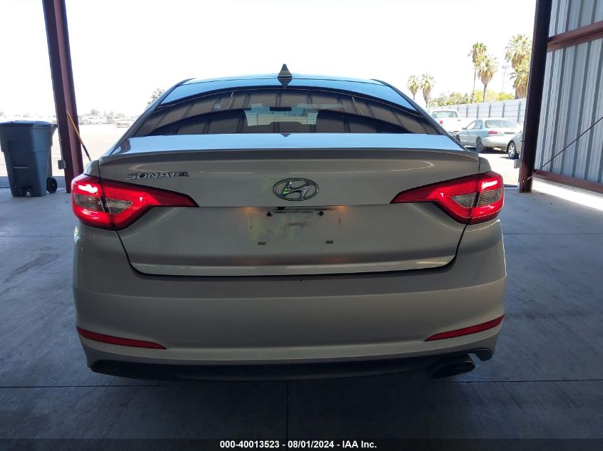 2017 Hyundai Sonata Se VIN: 5NPE24AF3HH593796 Lot: 40013523