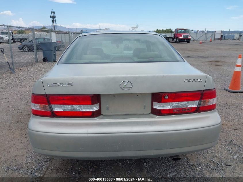 2001 Lexus Es 300 VIN: JT8BF28G610319195 Lot: 40013533