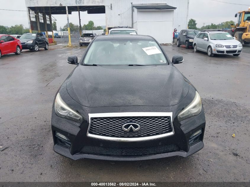 2014 Infiniti Q50 Hybrid Sport VIN: JN1AV7AR8EM702002 Lot: 40013562