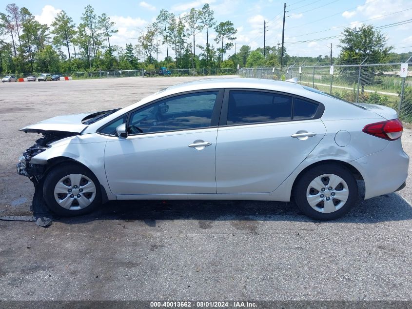 2017 Kia Forte Lx VIN: 3KPFL4A76HE135684 Lot: 40013662