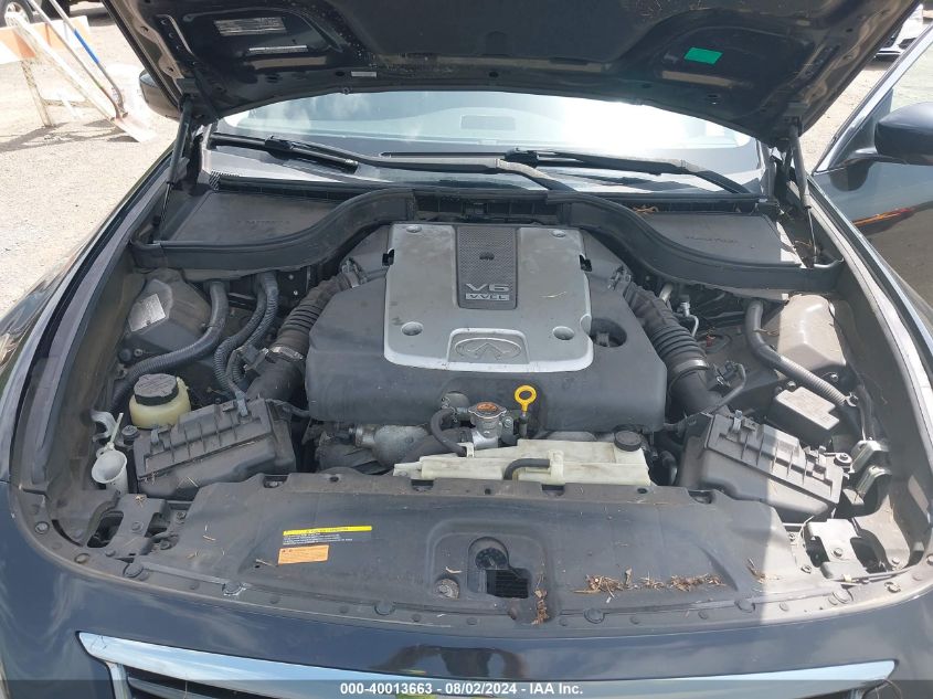 2010 Infiniti G37X VIN: JN1CV6AR9AM450872 Lot: 40013663