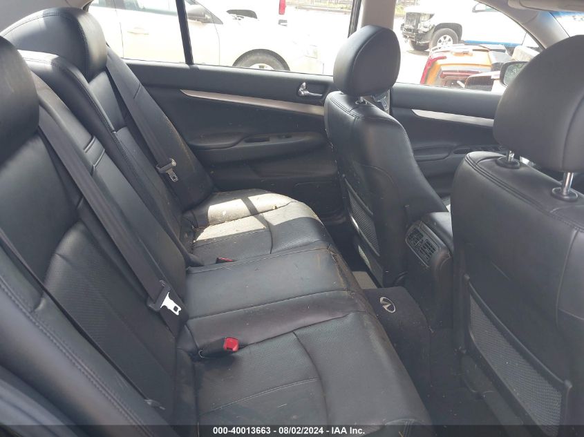 2010 Infiniti G37X VIN: JN1CV6AR9AM450872 Lot: 40013663