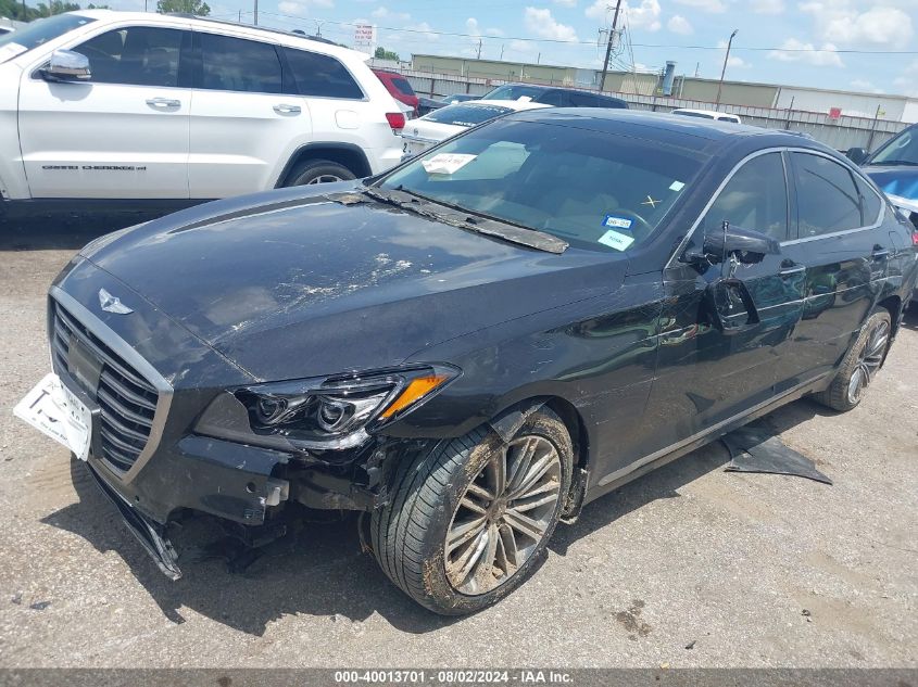 2019 Genesis G80 3.8 VIN: KMHGN4JE8KU296426 Lot: 40013701