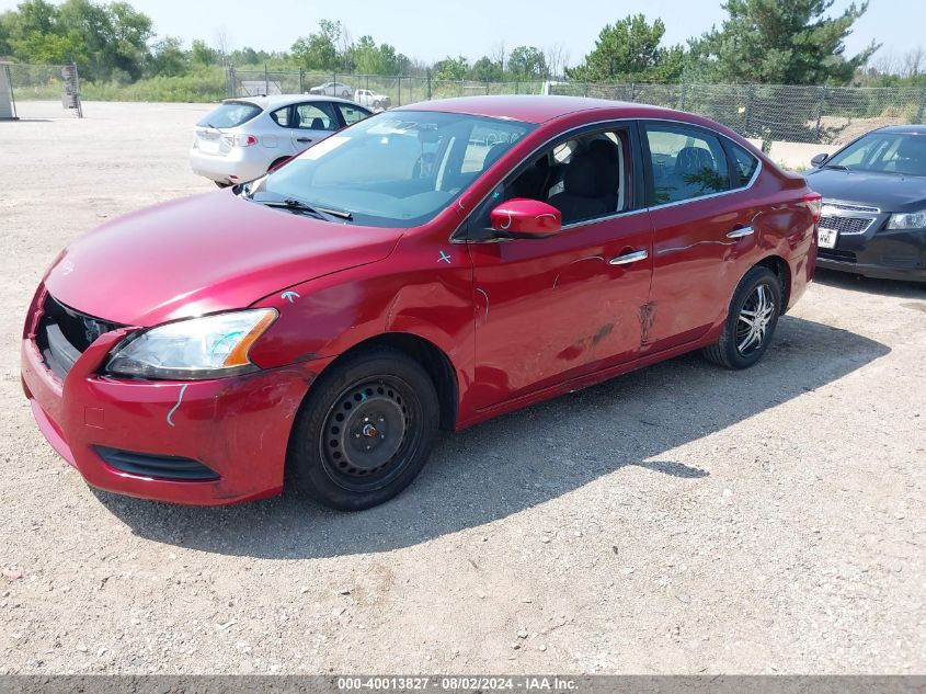 2014 Nissan Sentra S VIN: 3N1AB7AP3EY339144 Lot: 40013827