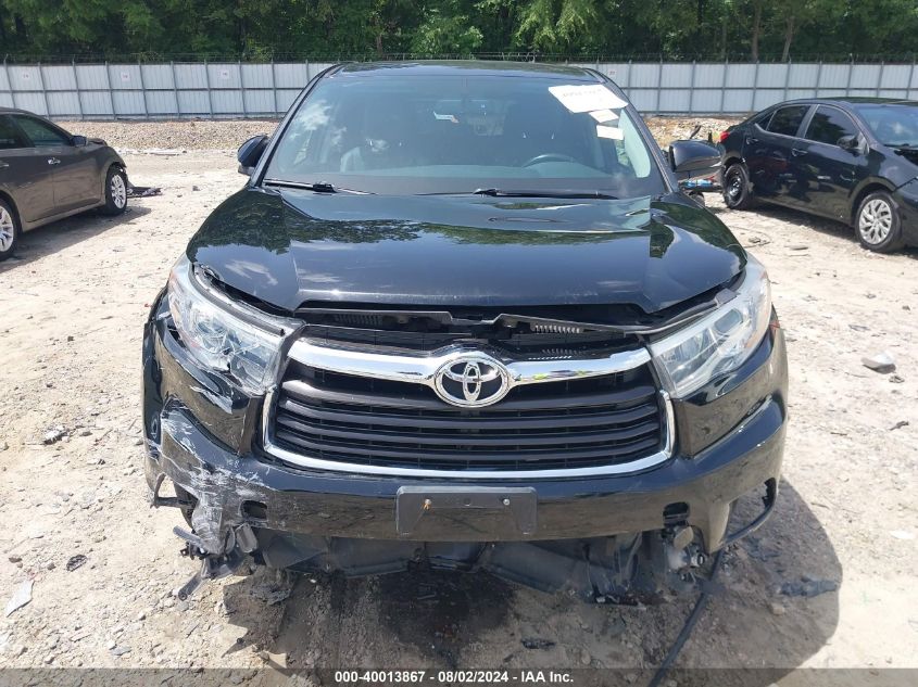 2015 Toyota Highlander Le Plus V6 VIN: 5TDBKRFH4FS083457 Lot: 40013867