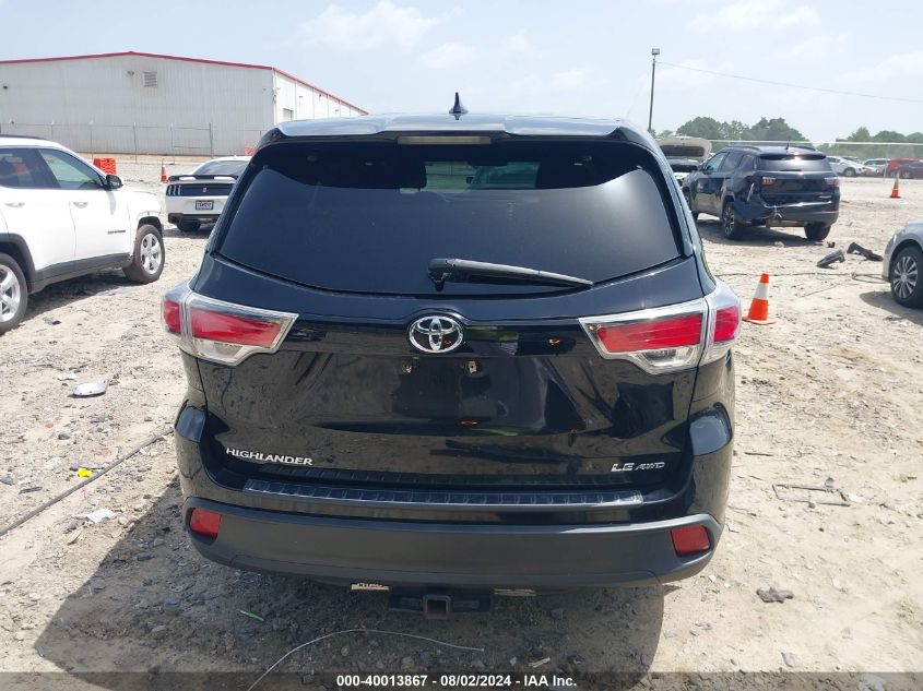 2015 Toyota Highlander Le Plus V6 VIN: 5TDBKRFH4FS083457 Lot: 40013867