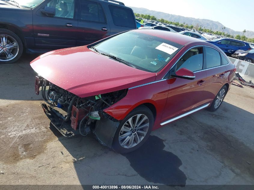 5NPE34AF1FH126760 2015 HYUNDAI SONATA - Image 2