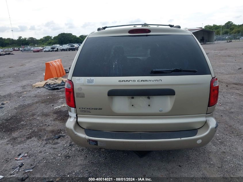 2006 Dodge Grand Caravan Se VIN: 1D4GP24R36B633039 Lot: 40014021