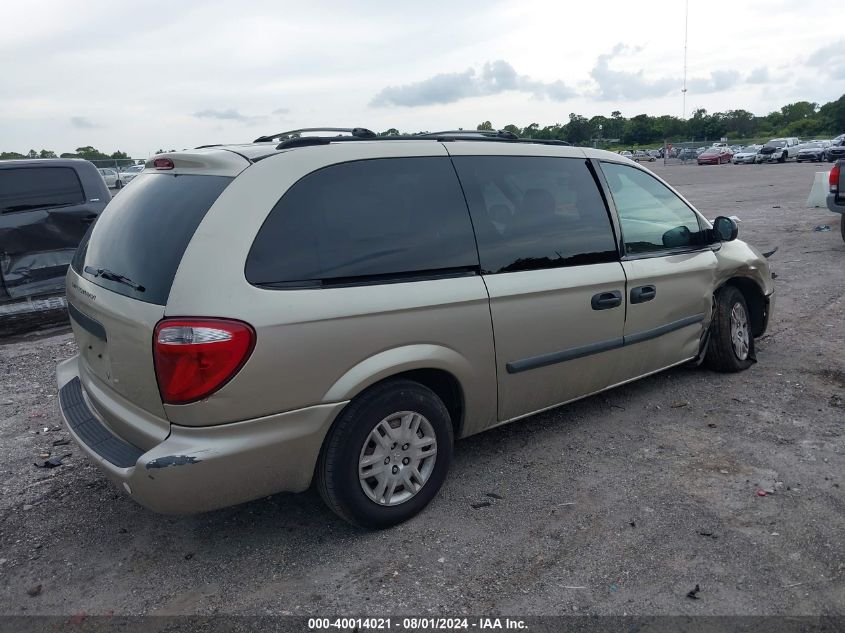 2006 Dodge Grand Caravan Se VIN: 1D4GP24R36B633039 Lot: 40014021