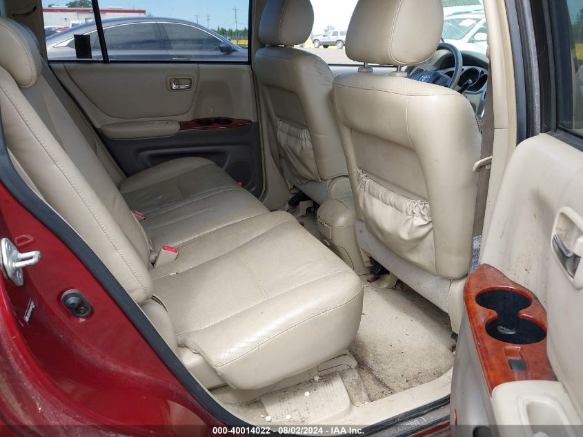 2004 Toyota Highlander Limited V6 VIN: JTEEP21A440029622 Lot: 40014022