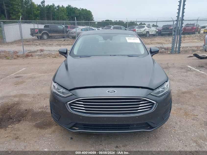 2019 Ford Fusion Se VIN: 3FA6P0HD2KR229401 Lot: 40014059