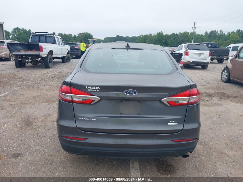 2019 Ford Fusion Se VIN: 3FA6P0HD2KR229401 Lot: 40014059