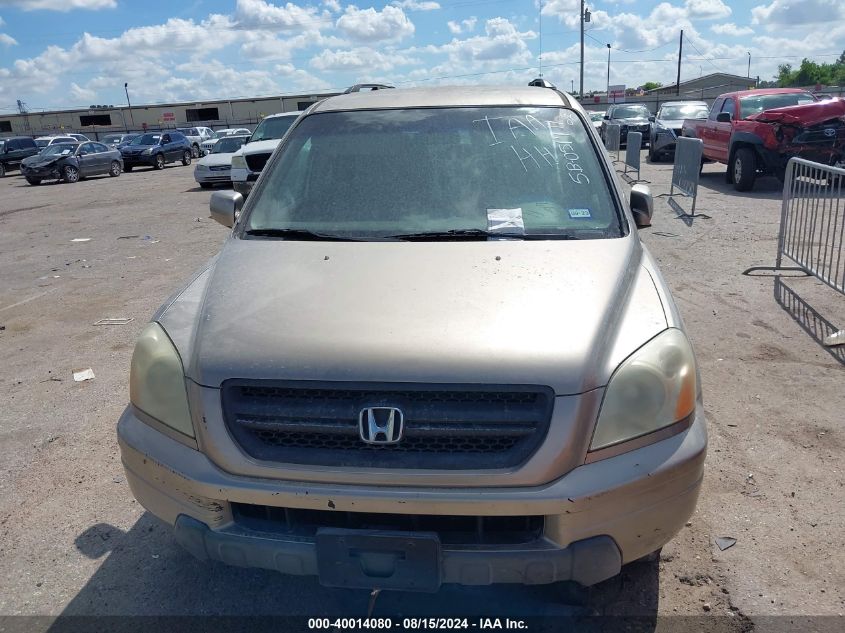 2005 Honda Pilot Ex VIN: 5FNYF18415B051711 Lot: 40014080