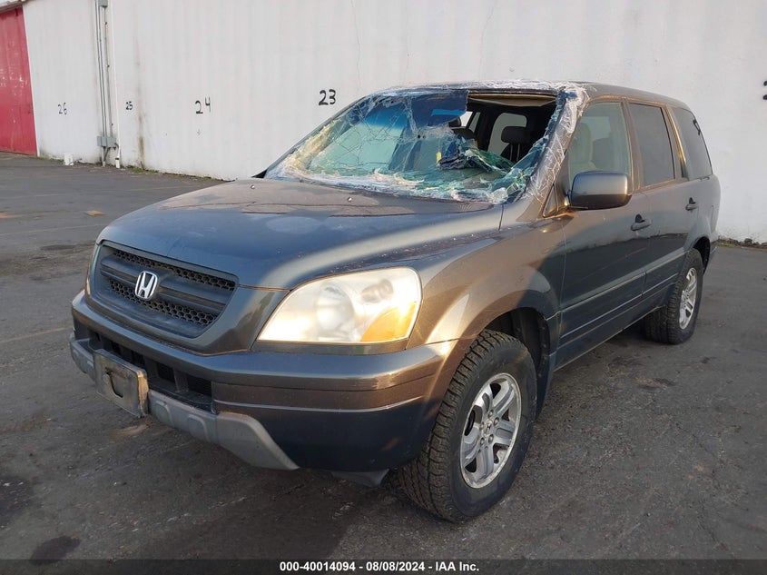 2005 HONDA PILOT VIN: KMHD84LF0JU444535