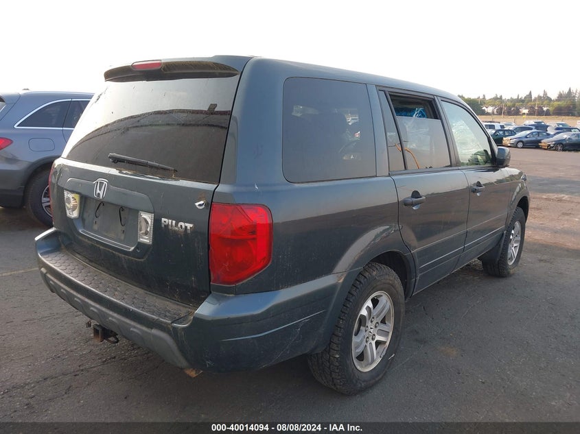 2005 HONDA PILOT VIN: KMHD84LF0JU444535