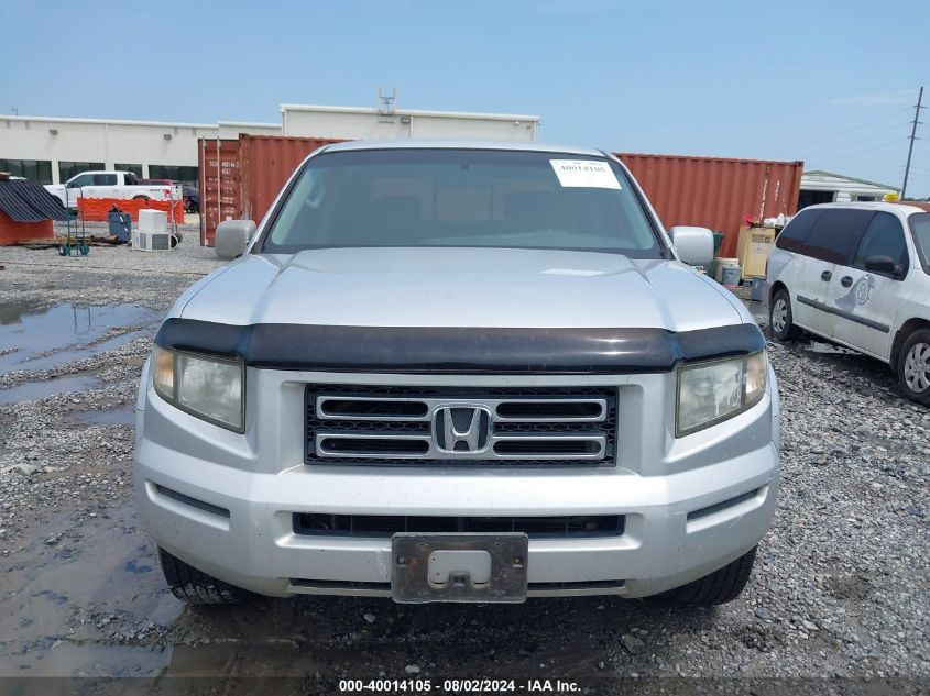 2006 Honda Ridgeline Rts VIN: 2HJYK16496H507556 Lot: 40014105