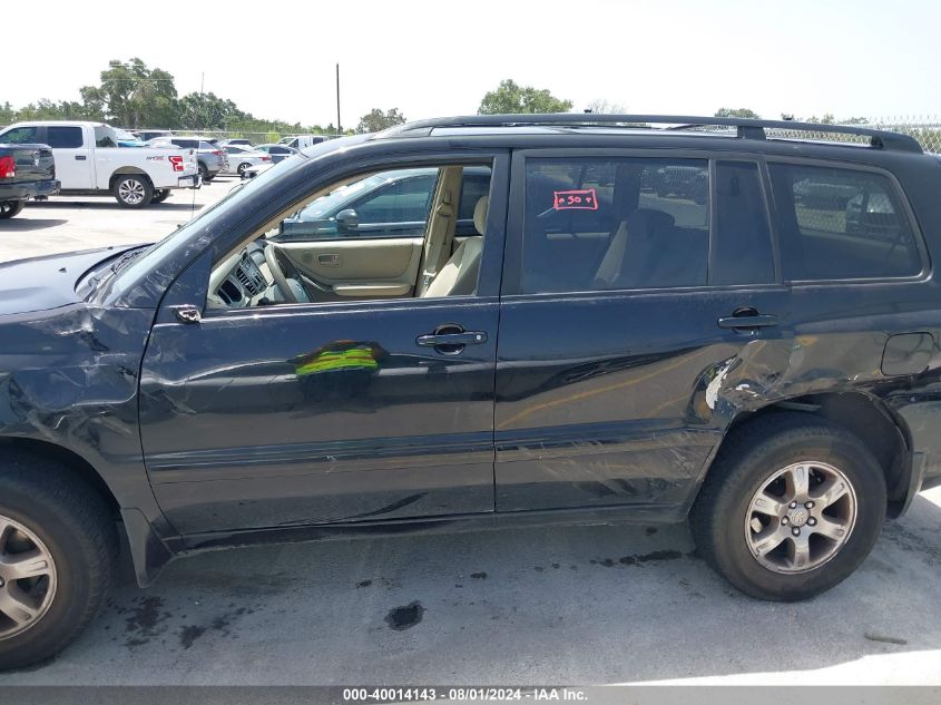 2006 Toyota Highlander V6 VIN: JTEEP21A860148924 Lot: 40014143