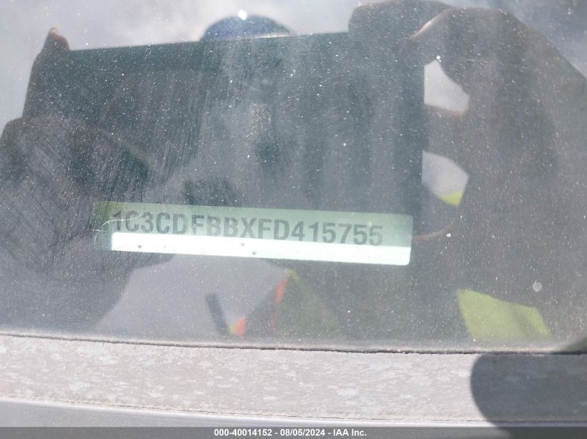 2015 Dodge Dart Sxt VIN: 1C3CDFBBXFD415755 Lot: 40014152