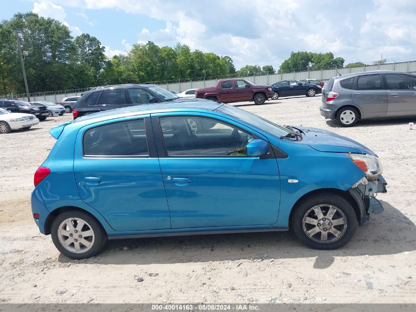 2014 Mitsubishi Mirage Es VIN: ML32A4HJ6EH025507 Lot: 40014163