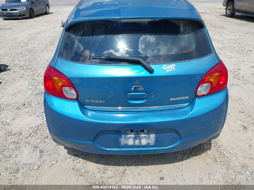 2014 Mitsubishi Mirage Es VIN: ML32A4HJ6EH025507 Lot: 40014163