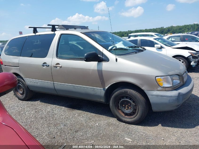 2000 Toyota Sienna Ce VIN: 4T3ZF19C7YU224270 Lot: 40014304