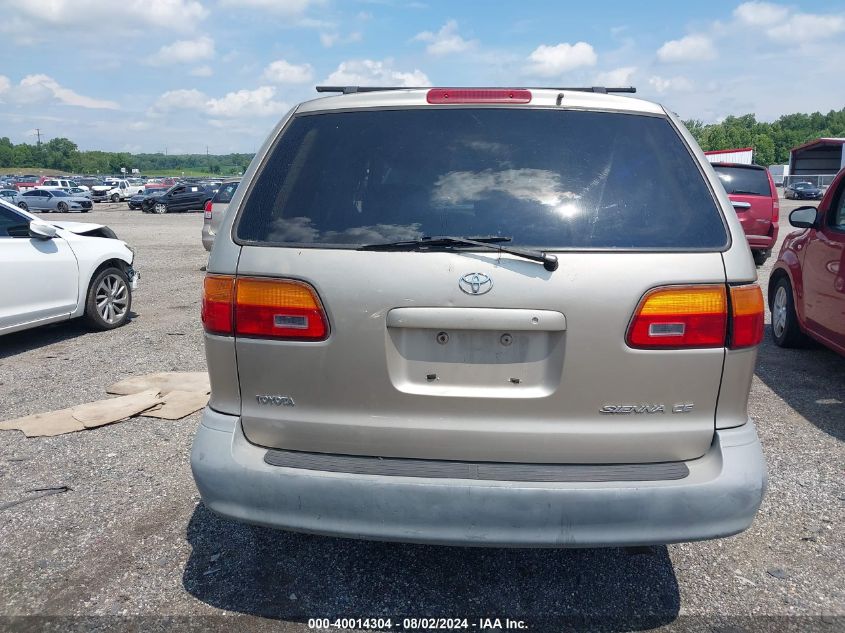 2000 Toyota Sienna Ce VIN: 4T3ZF19C7YU224270 Lot: 40014304