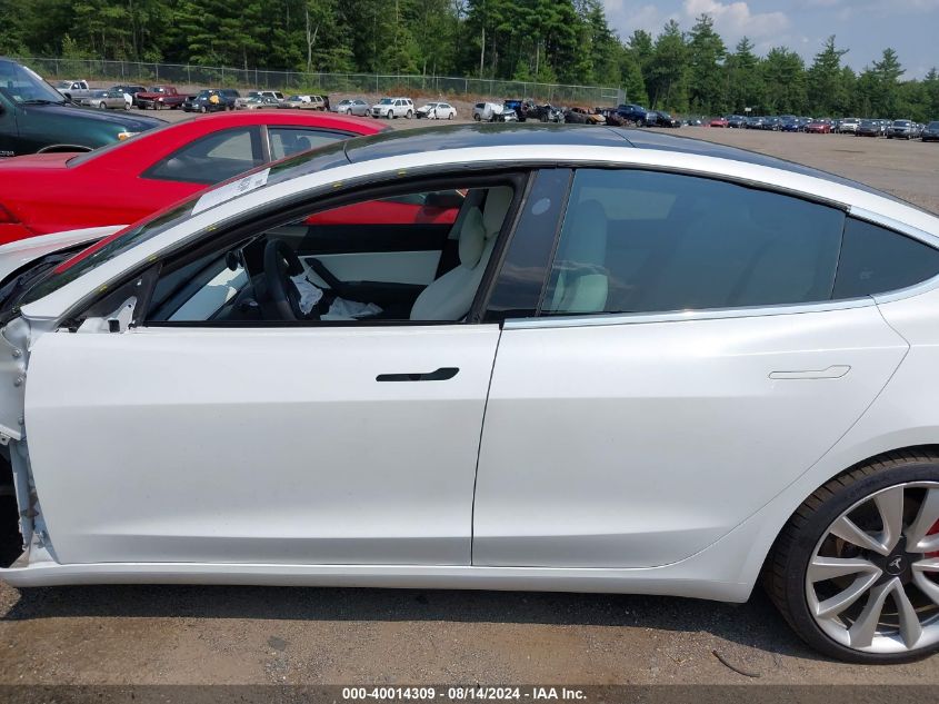 2019 Tesla Model 3 Long Range/Performance VIN: 5YJ3E1EB5KF514509 Lot: 40014309