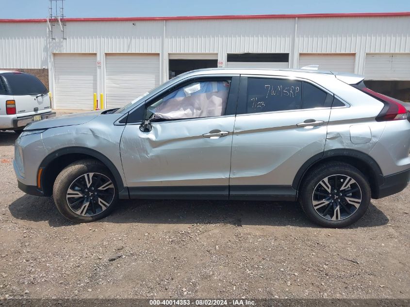 2024 Mitsubishi Eclipse Cross Se/Sel VIN: JA4ATWAA2RZ043912 Lot: 40014353