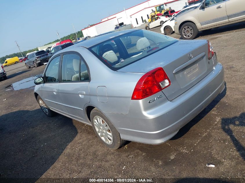 2HGES16575H571031 | 2005 HONDA CIVIC