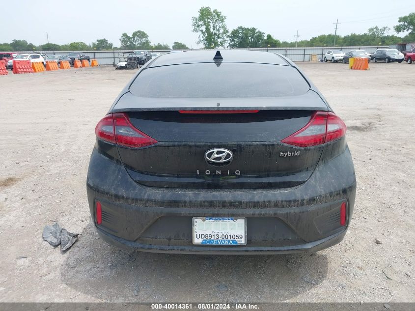 2019 Hyundai Ioniq Hybrid Sel VIN: KMHC75LC4KU133850 Lot: 40014361