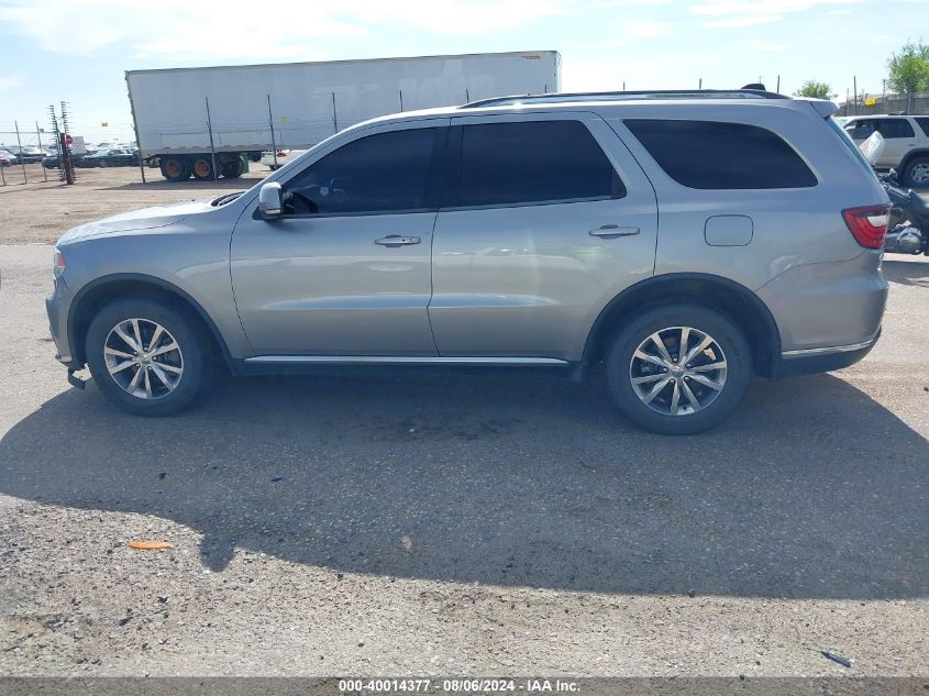 2016 Dodge Durango Limited VIN: 1C4RDJDG8GC397829 Lot: 40014377