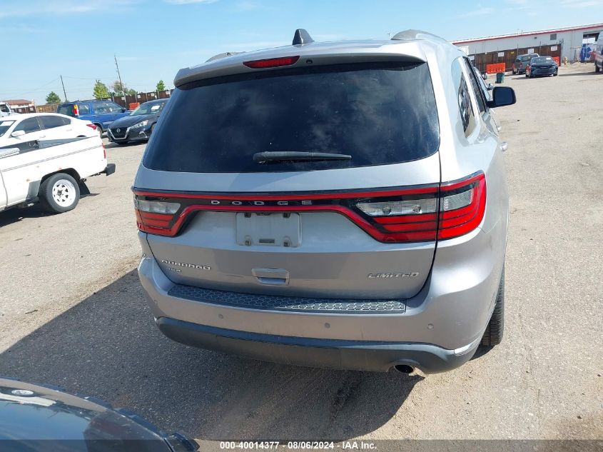 2016 Dodge Durango Limited VIN: 1C4RDJDG8GC397829 Lot: 40014377