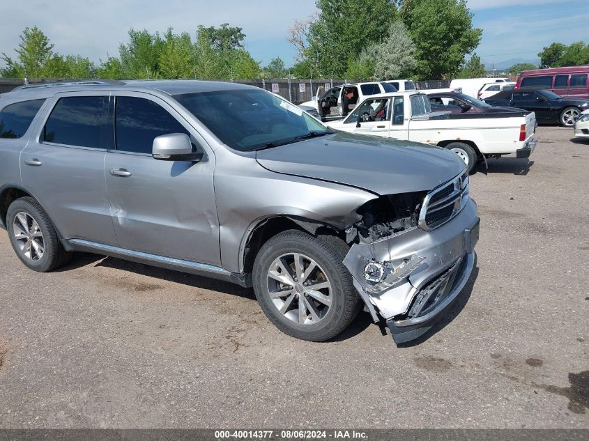 2016 Dodge Durango Limited VIN: 1C4RDJDG8GC397829 Lot: 40014377