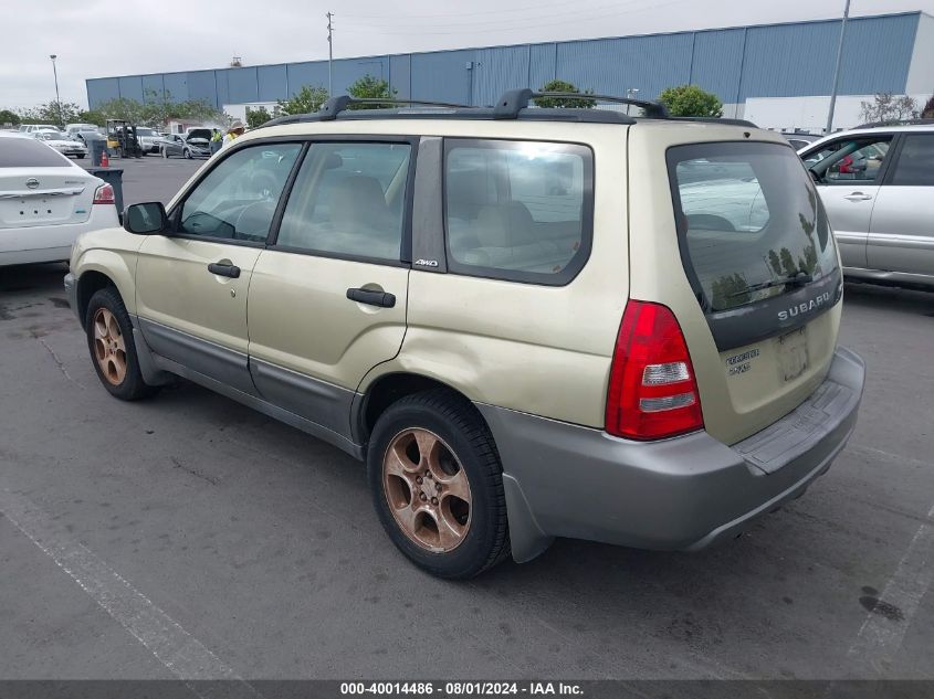 2003 Subaru Forester Xs VIN: JF1SG65673H742847 Lot: 40014486