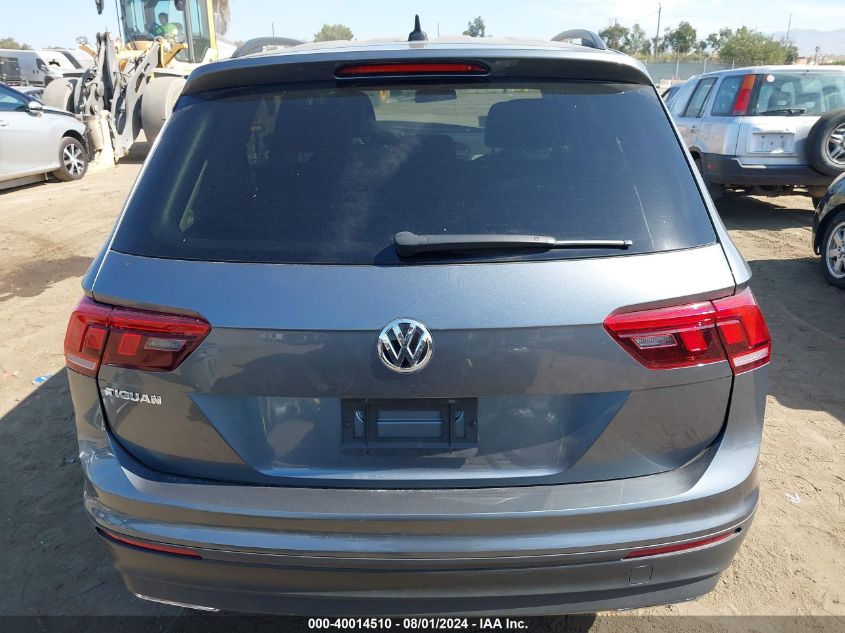 2020 Volkswagen Tiguan S VIN: 3VV1B7AXXLM134052 Lot: 40014510