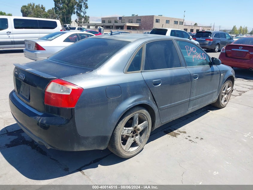 2005 AUDI A4 VIN: JTDACACU1R3014579