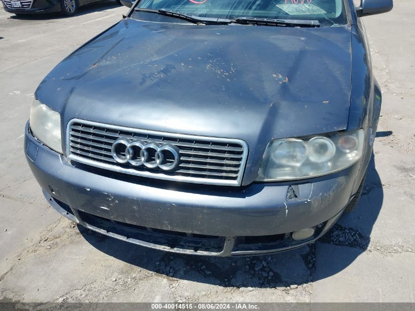 2005 AUDI A4 VIN: JTDACACU1R3014579