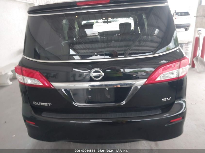 2014 Nissan Quest Sv VIN: JN8AE2KP6E9106388 Lot: 40014561